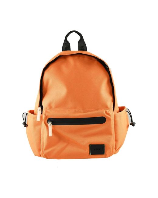 MSGM Orange Backpacks for men
