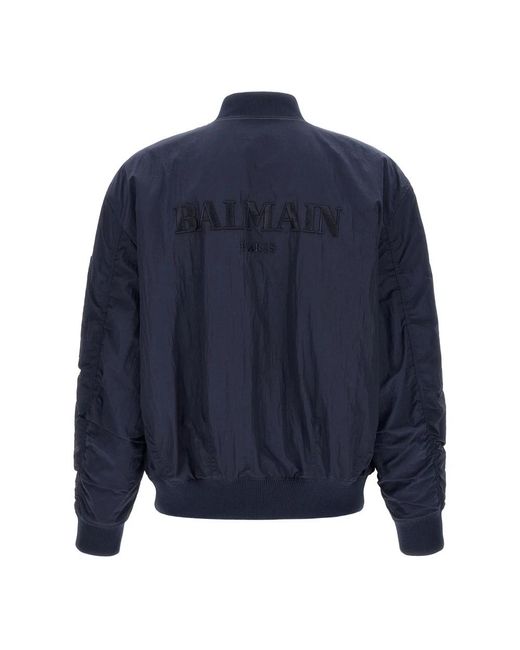 Balmain Nylon Bomberjack in het Blue voor heren