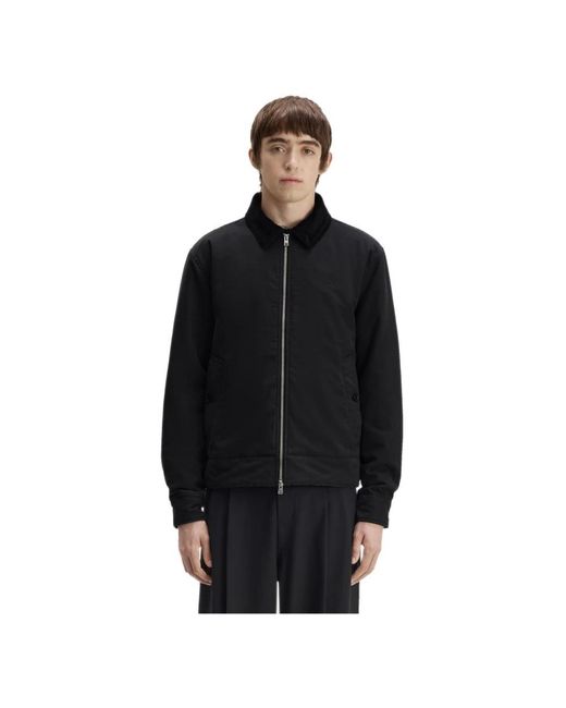 Fred Perry Katoenen Caban Jas in het Black voor heren