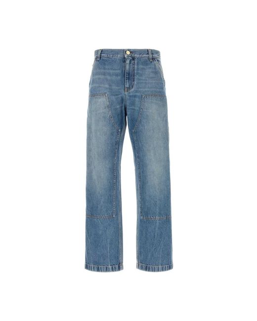 Versace Blue Straight Jeans for men