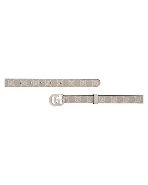 Gucci White Gürtel