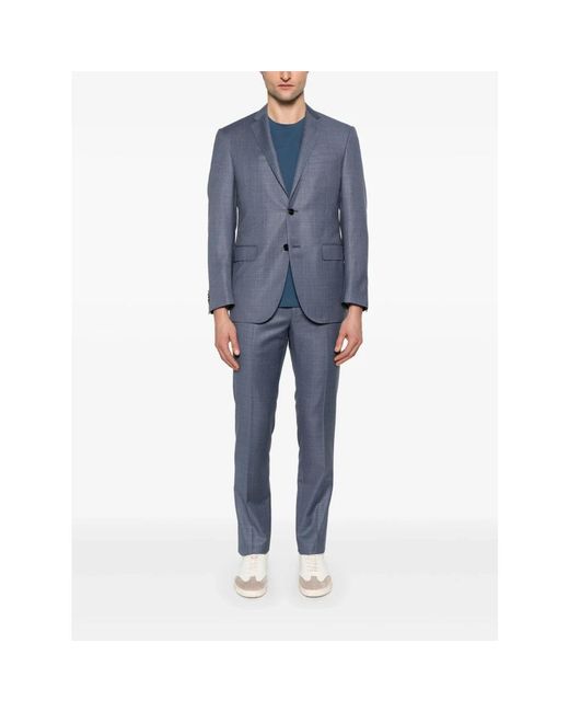 Corneliani Kostuums ,Blauw ,Wol Luxe Wollen Pak in het Blue voor heren