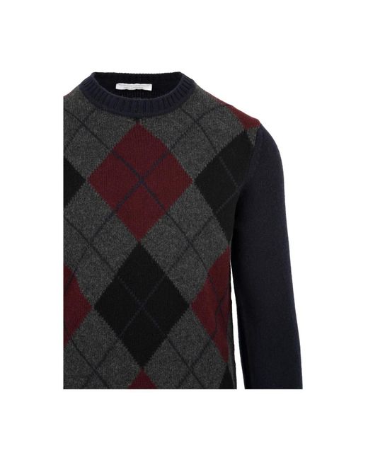 FILIPPO DE LAURENTIIS Black Round-Neck Knitwear for men