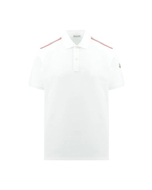 Moncler White Polo Shirts for men
