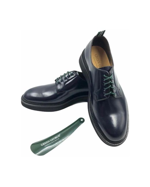 Green George Blue Business Shoes for men