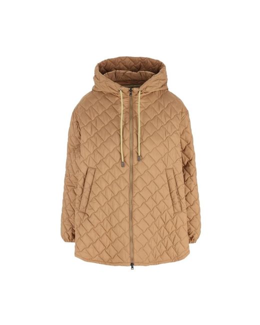 Herno A-Shape Down Jacket in het Natural