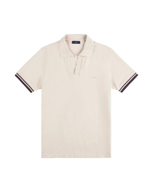Fay Natural Polo Shirts for men
