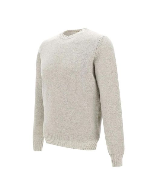 FILIPPO DE LAURENTIIS Gray Round-Neck Knitwear for men