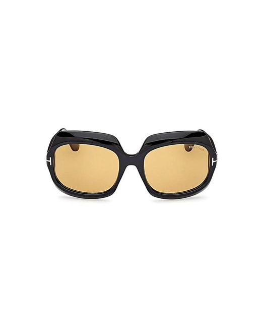 Tom Ford Blue Ren sonnenbrille schwarz/gelbbraun