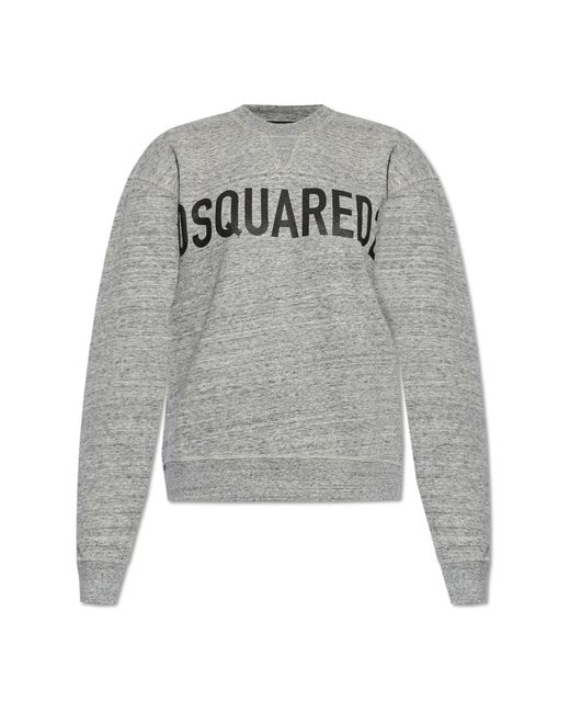 DSquared² Gray Sweatshirt mit logo