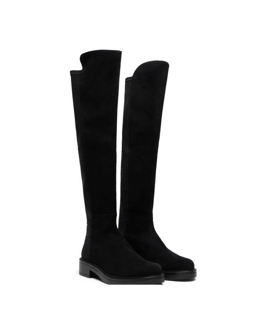 Stuart Weitzman Black 5050 Celia Stiefel