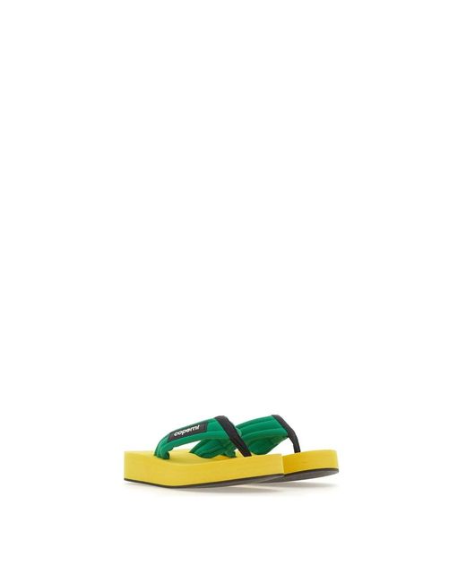 Coperni Yellow Flip Flops