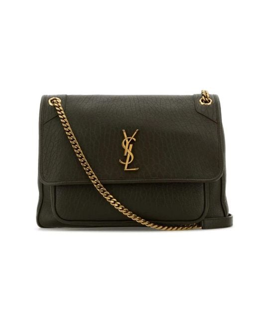 Saint Laurent Green Shoulder Bags