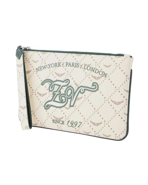 Zadig & Voltaire Metallic Clutches