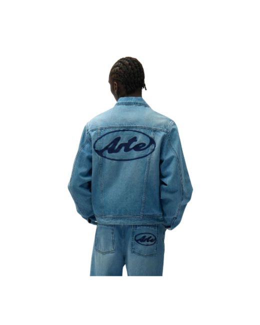 Arte' Blue Denim Jackets for men