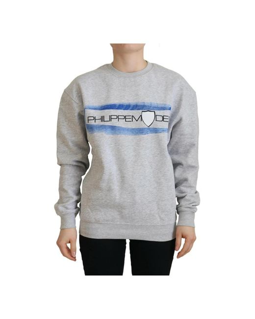 Philippe Model Gray Sweatshirts