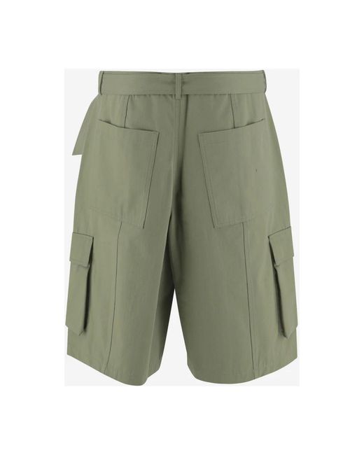 Maison Kitsuné Long Shorts in het Green voor heren