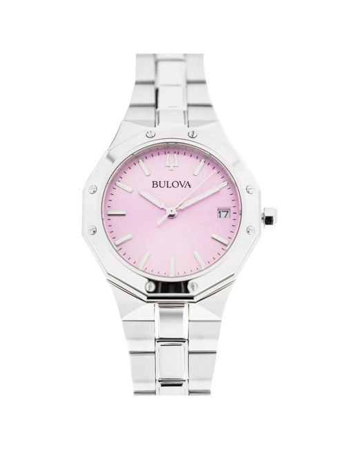 Bulova Pink Octagon Lady
