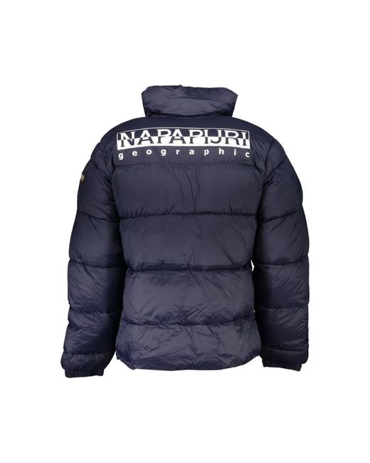 Napapijri Blue Winter Jackets for men