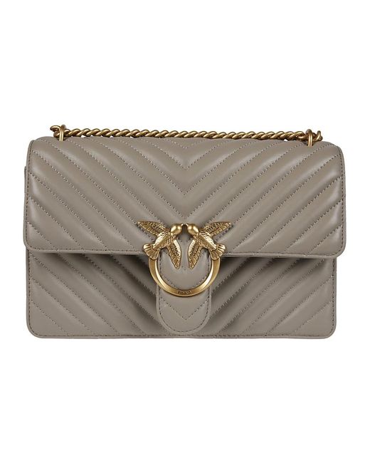 Pinko Gray Shoulder Bags