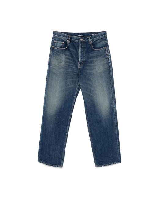 Saint Laurent Blue Straight Fit Jeans for men