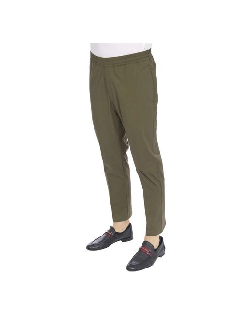 Alessandro Dell'acqua Green Slim-Fit Trousers for men
