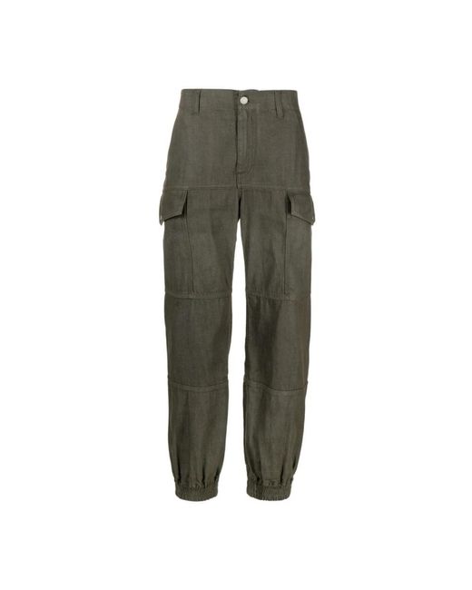 Alexander McQueen Green Slim-Fit Trousers for men