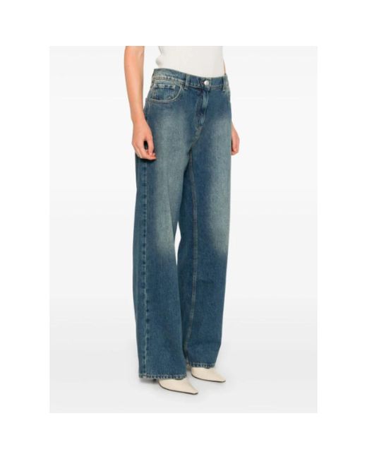 Magda Butrym Blue Blaue denim hose