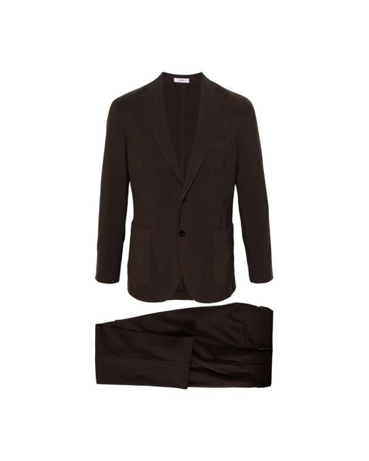 Boglioli Black Single Breasted Suits for men