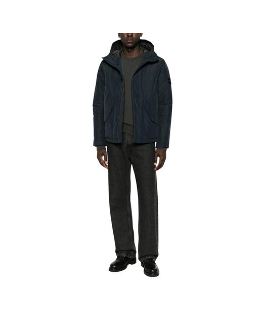 Stone Island Black Winter Jackets for men