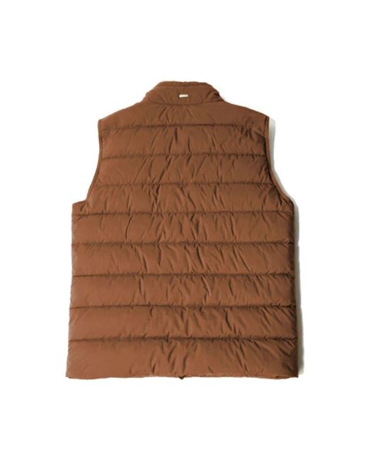 Vests di Herno in Brown da Uomo