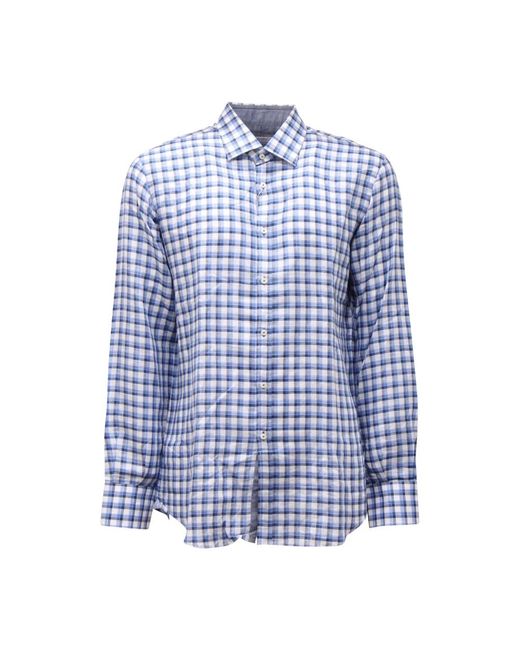 Del Siena Blue Casual Shirts for men
