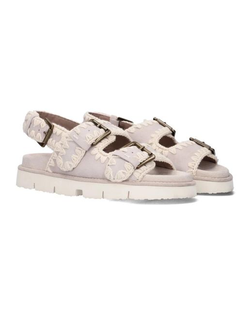 Flat Sandals di Mou in Pink