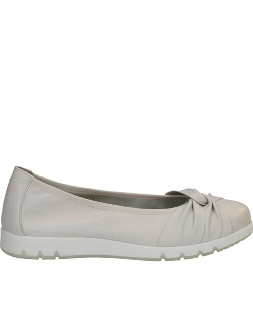 Caprice Gray Ballerina Shoes
