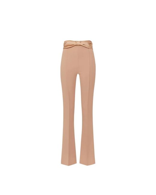 Elisabetta Franchi White Wide Trousers