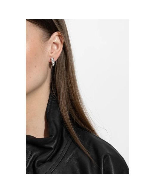 AllSaints Metallic Glass Pearl Earrings