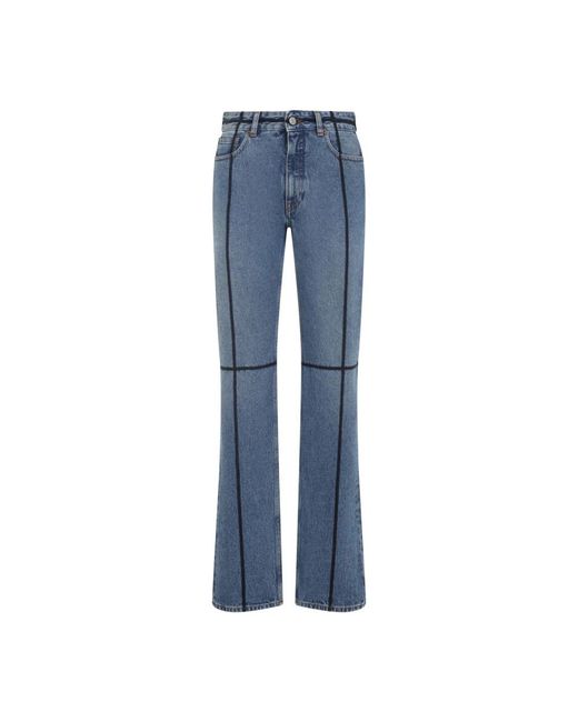 MM6 by Maison Margiela Blue Mid Cotton Jeans