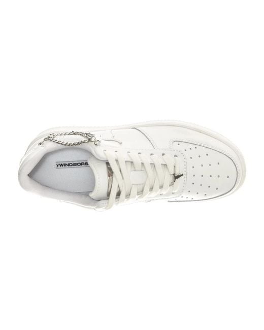 Windsor Smith White Weiße Low-Top-Sneaker