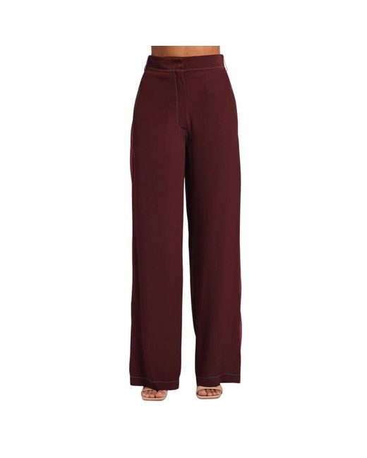 Jejia Red Straight Trousers