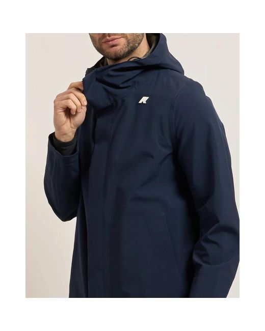 K-Way Blue Rain Jackets for men