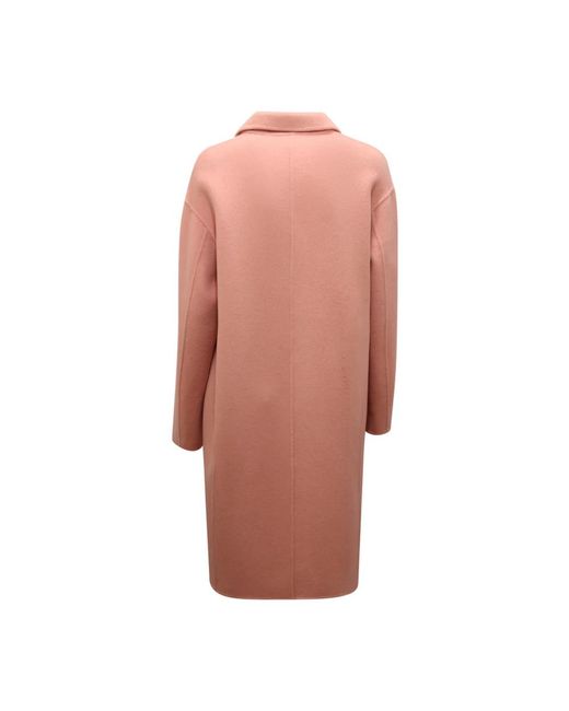 EMMA & GAIA Pink Single-Breasted Coats