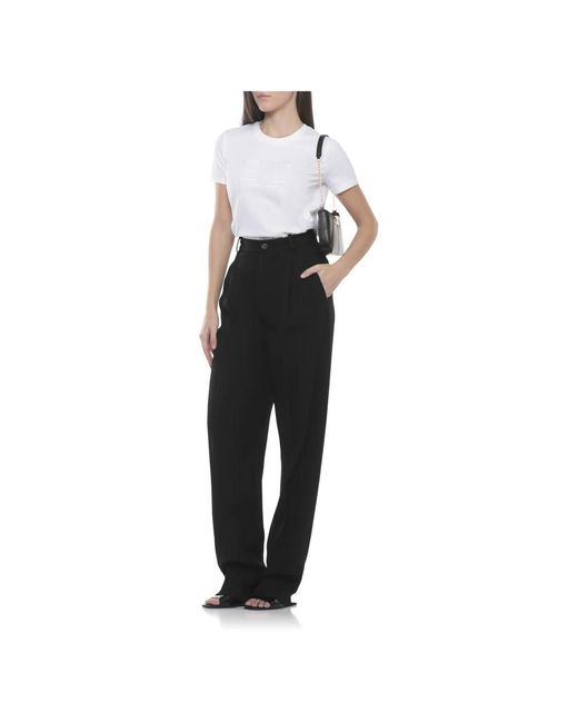 Elisabetta Franchi Black Wide Trousers