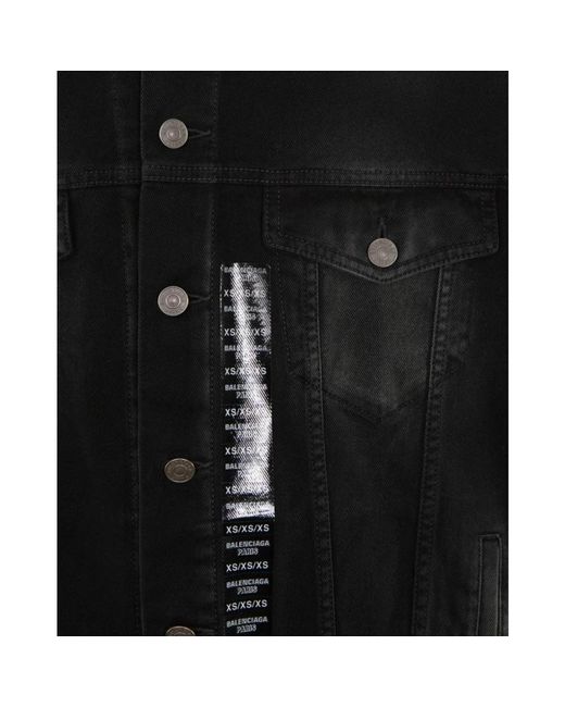Balenciaga Sticker jacket - stilvoll und trendig in Black für Herren