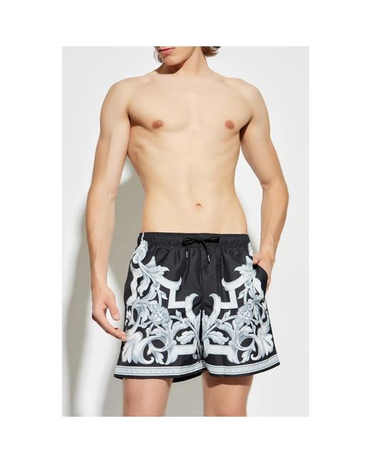 Versace Badmode ,Zwart ,Zwemshorts in het Black voor heren