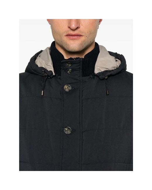 Barba Napoli Black Winter Jackets for men