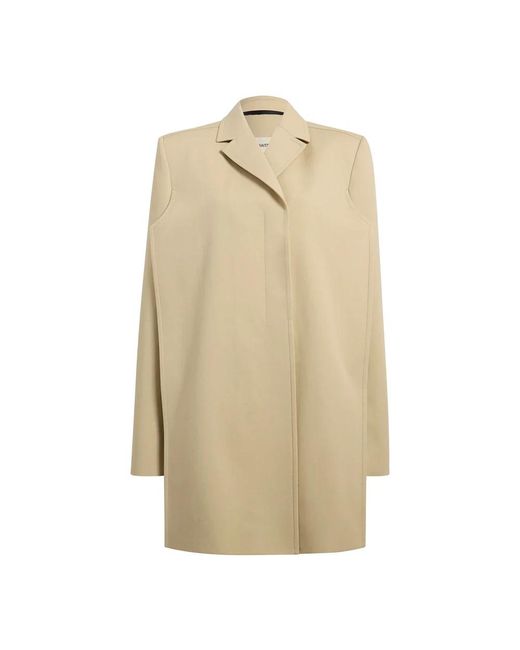 Khaite Natural Single-Breasted Coats