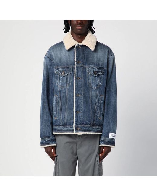 Dolce & Gabbana Blue Denim Jackets for men