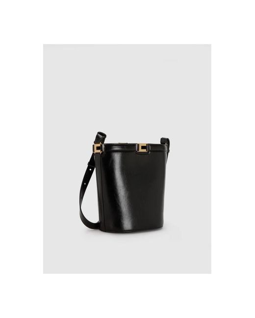 Elisabetta Franchi Black Bucket Bags