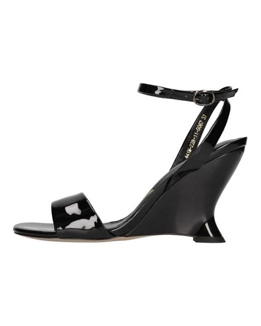 Emanuélle Vee Black High Heel Sandals