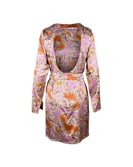 Think! Kleedjes ,Veelkleurig ,Polyester Damesjurk Van Polyester in het Pink